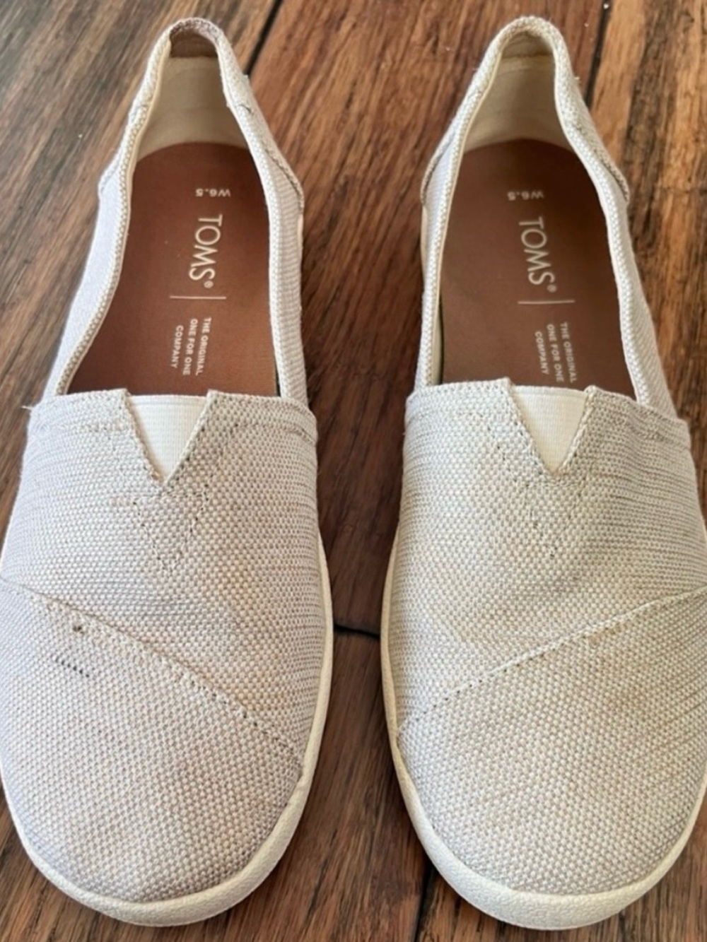 Toms Women's Slip-On Flats - Light Tan